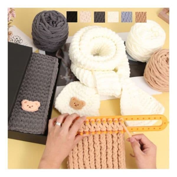 빠른배송2호점 DIY 초보자 목도리 스카프 수제 만들기 키트