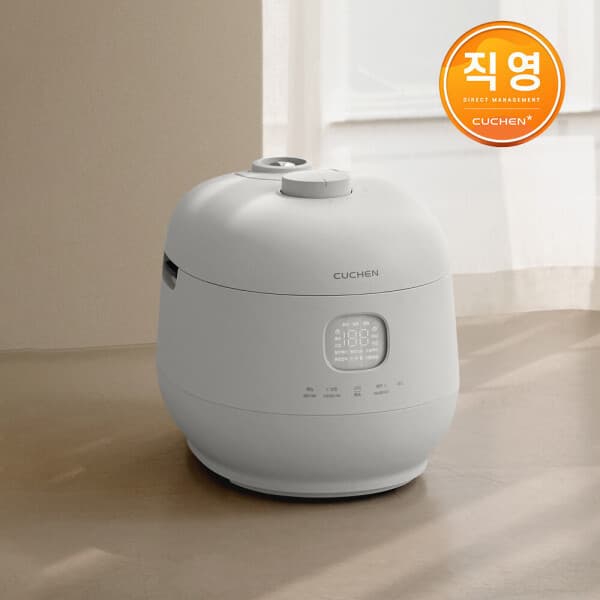 쿠첸본사직영몰 쿠첸 브레인 풀스텐 듀얼프레셔 6인 IH압력밥솥 퓨어화이트 CRH-TWS0610MW