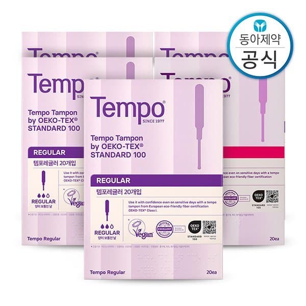 신세계몰 SSG 템포 탐폰 체내형생리대 레귤러/슈퍼 100매