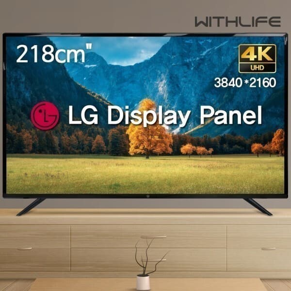위드라이프전자 위드라이프 85인치 4K UHD TV 엘지정품패널 218cm