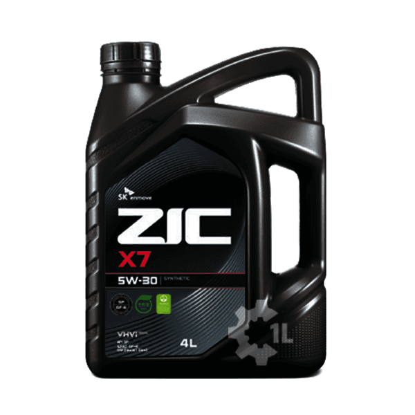 일리터 SK 지크 ZIC X7 SP 5W30 4L 합성 가솔린 LPG 엔진오일