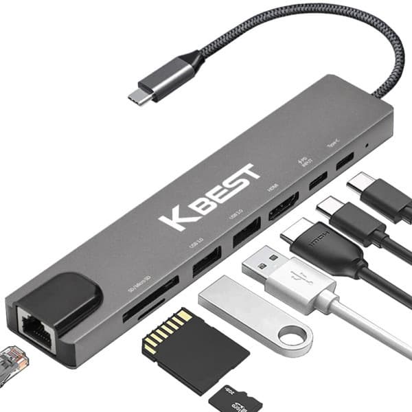 smartkorea. USB C타입 허브 8in1 멀티허브 4K HDMI - 최저가 21,500원