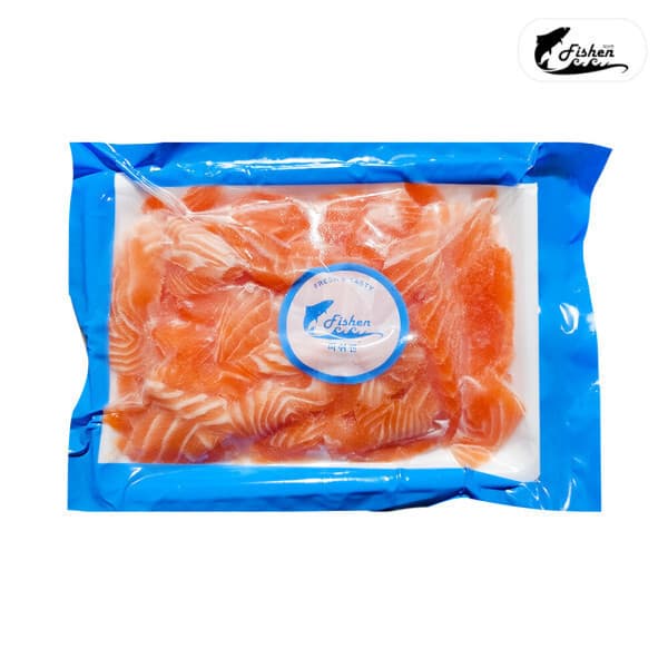 피쉬앤 피쉬앤 냉장 막썰어 연어회 500g