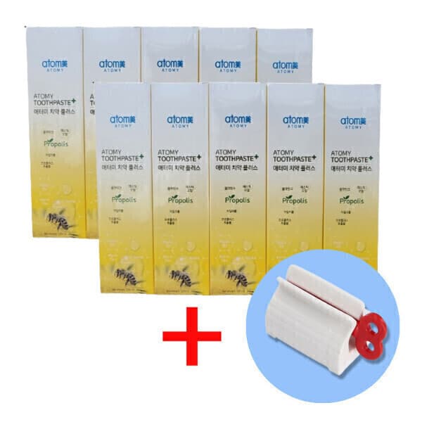 라이브케어 애터미 치약 플러스 200g 10개 2세트 치약짜개 - 최저가 32,650원