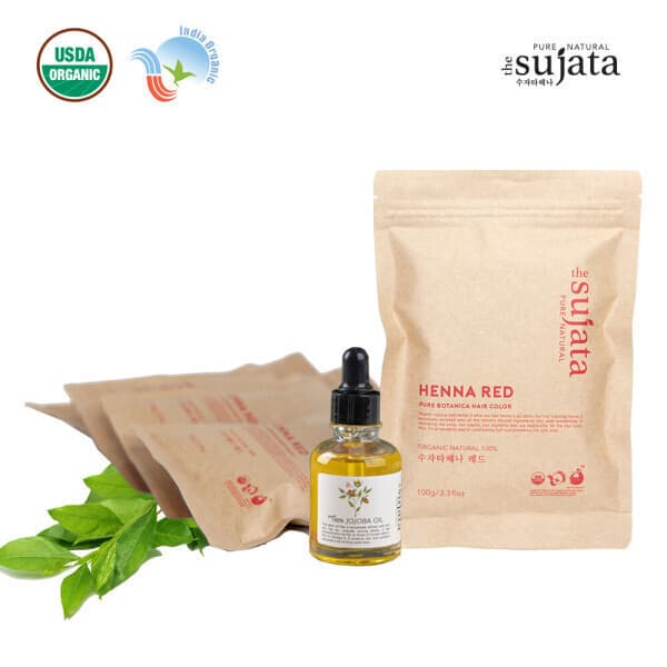 수자타천연헤나 수자타헤나 5개세트 레드5 호호바오일30ml - 최저가 68,200원