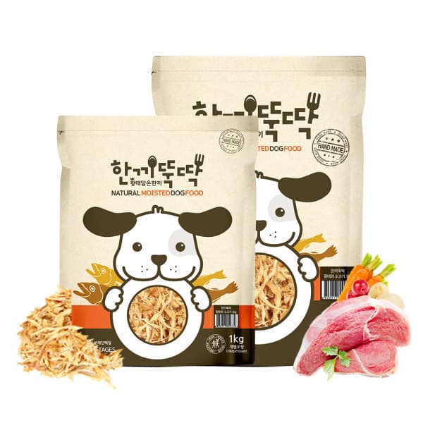 펫토리아 한끼뚝딱 강아지 습식 사료 황태와 소고기 4kg - 최저가 54,810원