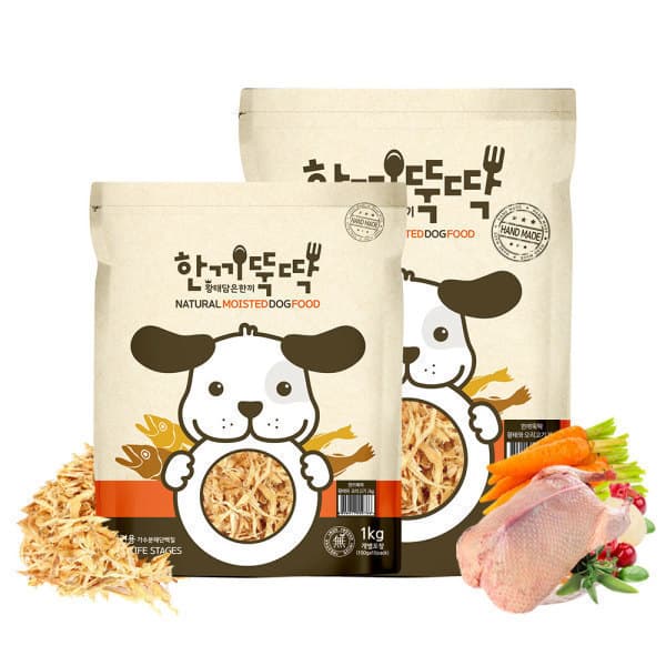 펫토리아 한끼뚝딱 강아지 습식 사료 황태와 오리고기 4kg
