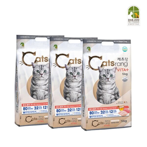 롯데 아이몰 브이펫 NEW 캐츠랑 전연령용 비타플러스 5kg 3개