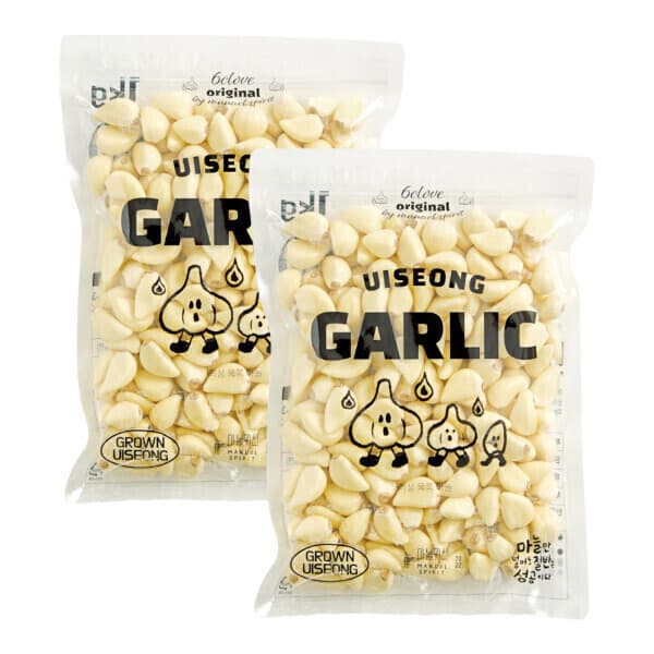 젠틀파머스 마늘귀신 경북 의성 깐마늘 2kg (1kg x 2개) - 최저가 19,800원