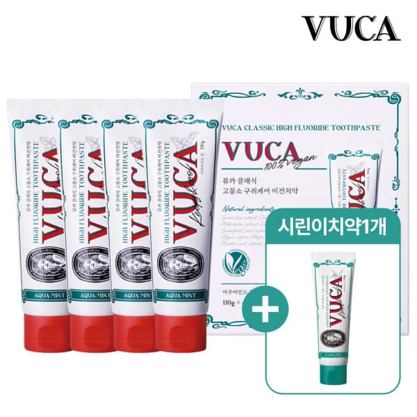 뷰카(VUCA) 뷰카 VU.CA 고불소 치약 미백 칫솔 구취케어 어린이 치약 모음