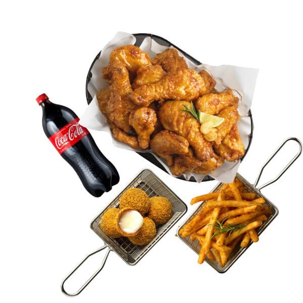 쿠프마케팅 BHC 골드킹 콤보 뿌링치즈볼 케이준프라이 콜라1.25L - 최저가 35,640원