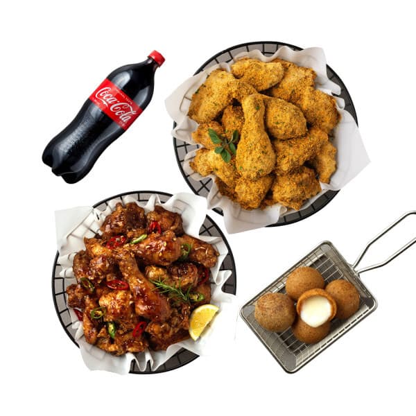 쿠프마케팅 BHC 뿌링클+맛초킹+치즈볼+콜라1.25L - 최저가 49,500원