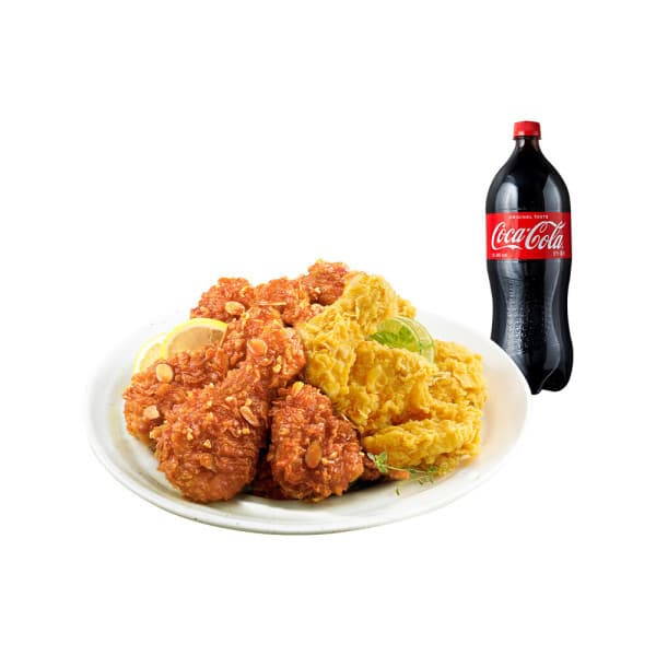 쿠프마케팅 (BHC) 후라이드반/양념반+콜라1.25L - 최저가 23,260원