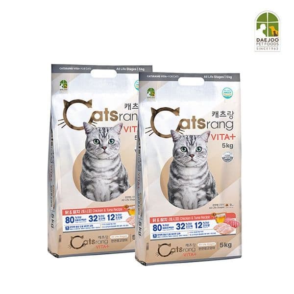 신세계몰 캐츠랑 고양이사료 전연령 비타플러스 5KG 2개 - 최저가 31,030원