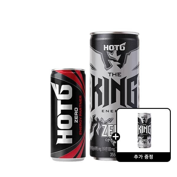 롯데칠성스타배송 핫식스 더킹제로 355ml 24캔 + 제로 250ml 30캔