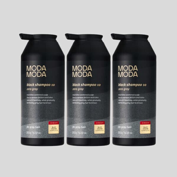 커머스체인 제로 그레이 블랙샴푸 300g 블랙 3통