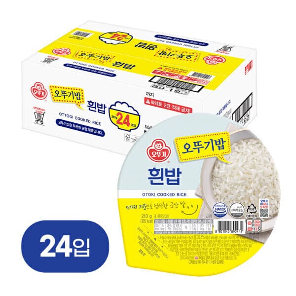 오뚜기스타배송 오뚜기 맛있는 밥 24입(210g×24개)