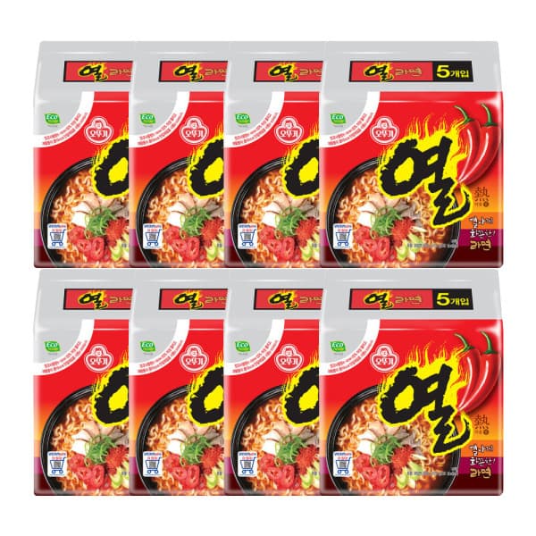 오뚜기스타배송 오뚜기 열라면 멀티팩 5개입 x 8팩 총40개입 - 최저가 32,670원