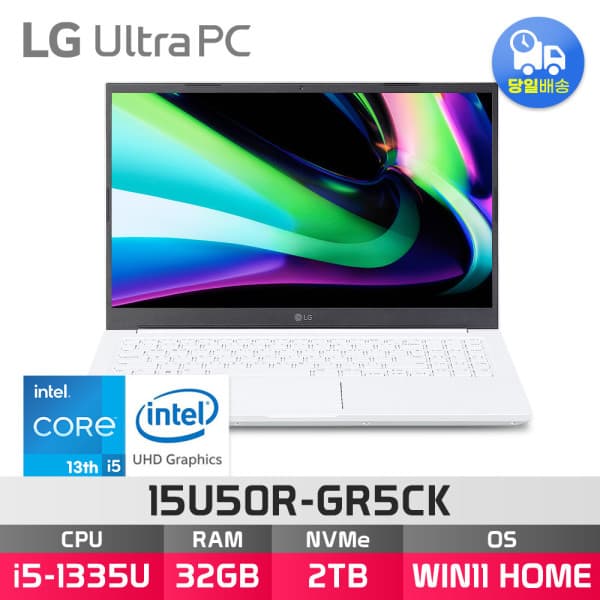 이든이엠에스 LG 울트라PC 15U50R-GR5CK 32GB 2TB WIN11 HOME 노트북