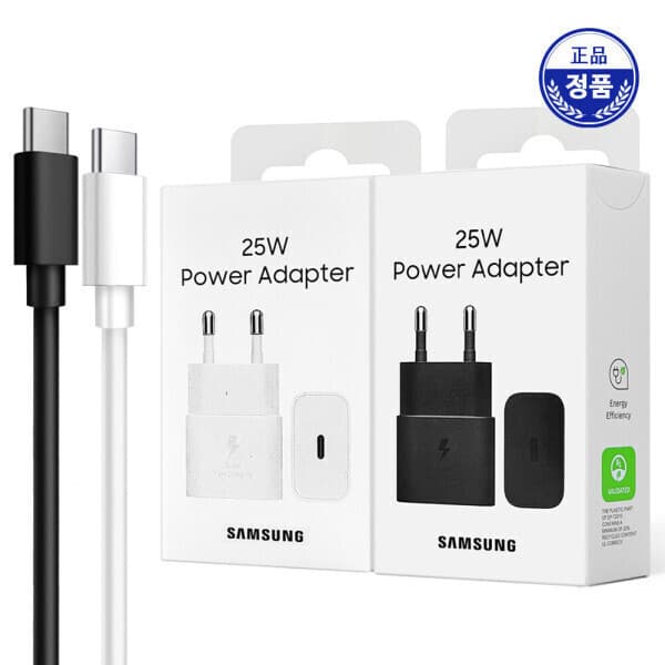 스토리링크 정품 25W C타입 고속충전기 PD 휴대폰 어댑터+케이블 갤럭시 S25 S24 Z폴드 Z플립 - 최저가 20,700원