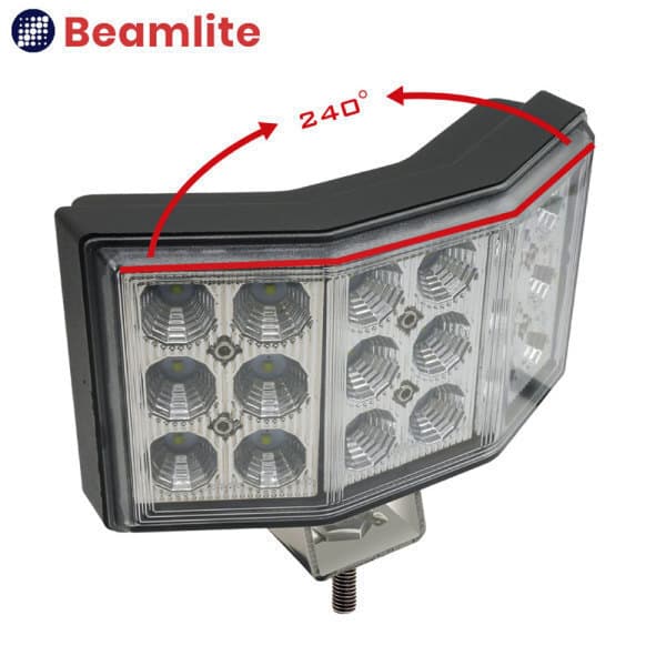 빔라이트 54W LED 써치라이트 확산형 작업등 DC 12V 24V 차량용 선박용 4000루멘