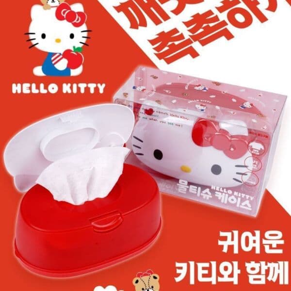 정글마켓 산리오 헬로키티 물티슈 케이스