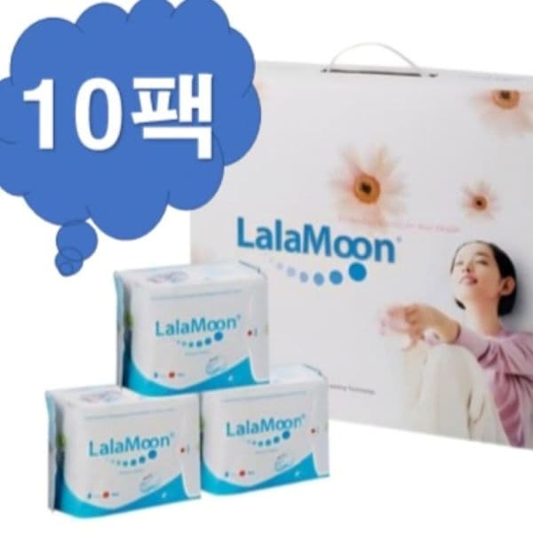 헬스하우스365 라라문 생리대 데이 8p X 10팩 중형 날개형
