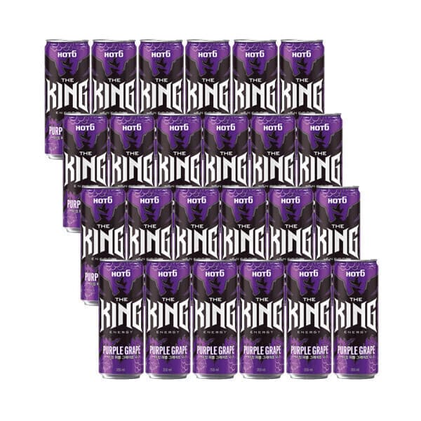 롯데칠성스타배송 핫식스 더킹 퍼플그레이프 355ml 24캔