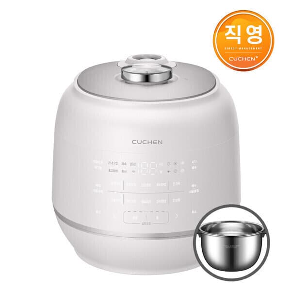 쿠첸본사직영몰 쿠첸 121+ 6인용 올스텐 IH전기압력밥솥 블라썸화이트 CRT-RPS0691BW