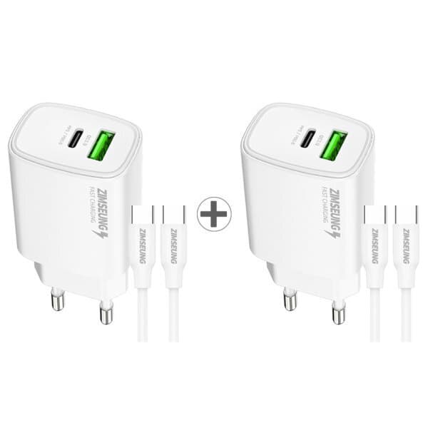 짐승공식스토어 짐승 초고속 25W PPS PD+QC 3.0 듀얼 어댑터 충전기 + C to C 케이블 1.2m - 최저가 11,900원