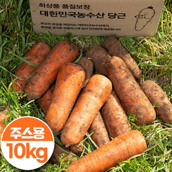 대한민국농수산 국내산 햇 당근 주스용 10kg