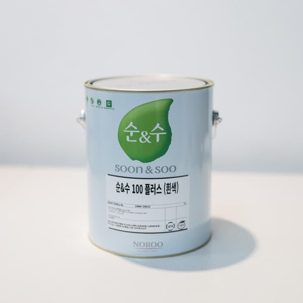 페인트다모아 노루페인트 순앤수 100 PLUS 친환경 수성페인트 4L