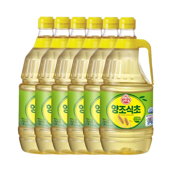 오뚜기스타배송 오뚜기 식초 1.8L(양조) x 6개