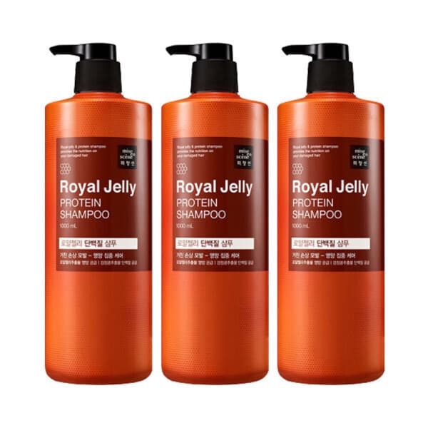 아모레퍼시픽바디헤어 미쟝센 로얄젤리 단백질 샴푸 1000ml 3개