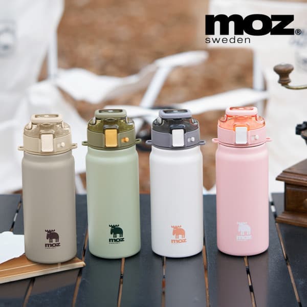 휴온컴퍼니 S MOZ스웨덴 316항균스텐 원터치 손잡이 보온보냉병 600ml
