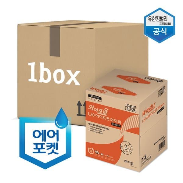 신세계몰 와이프올 L20 에어포켓 와이퍼 중형 300매