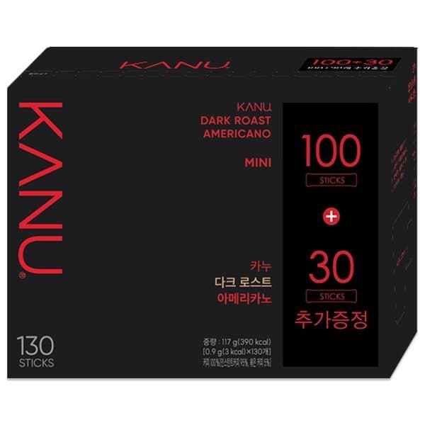 신세계몰 카누 미니 다크 로스트 아메리카노 130T - 최저가 26,220원