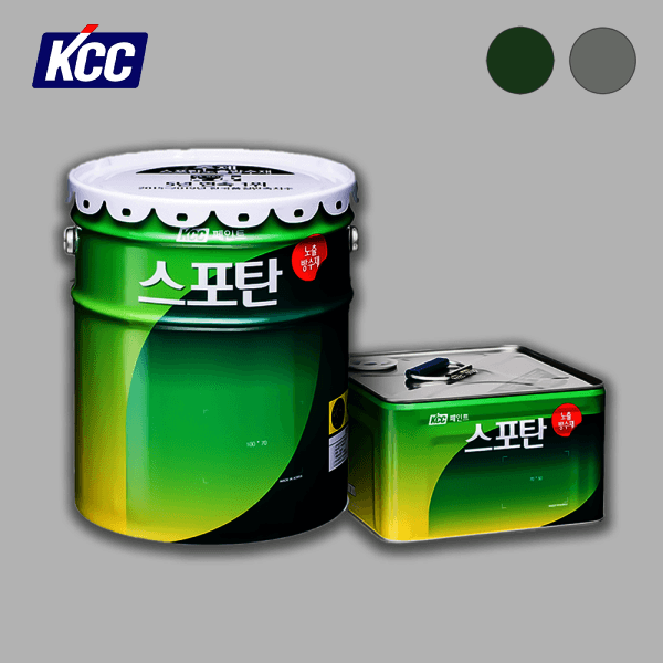 페인트전국총판 KCC페인트 스포탄 중도 노출방수재 2액형 20kg 우레탄