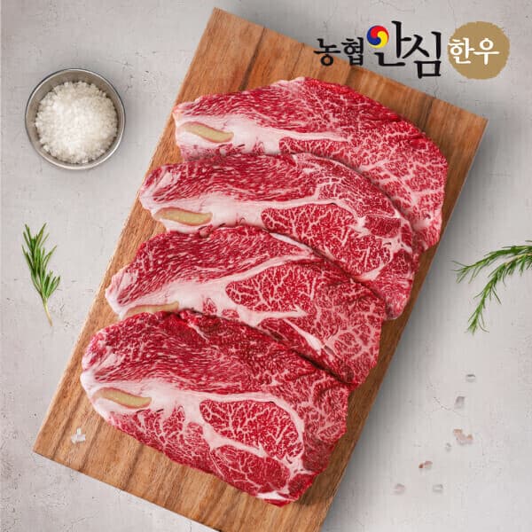 K푸드테크 농협안심한우 1++ 제주한우 등심 200g+200g 구이정육