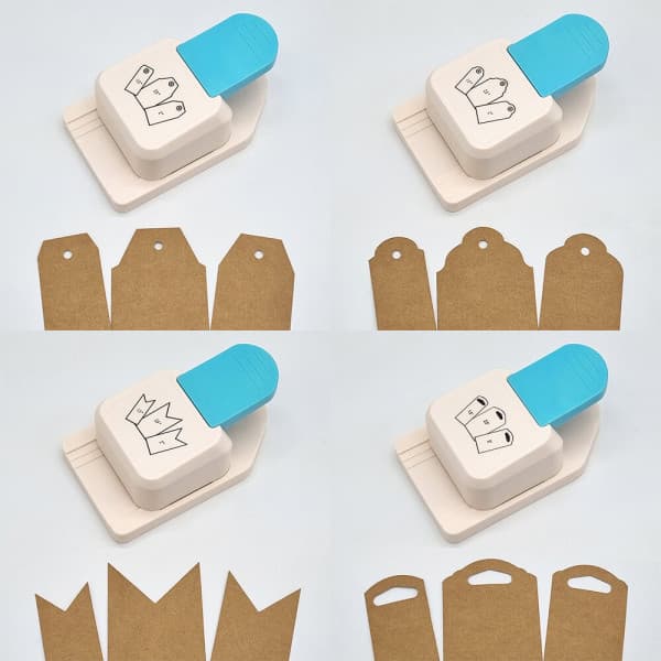 주식회사더이안 더이안 태그 책갈피 3 in 1 펀치 모양펀치 택 라벨 코너 펀칭기 4종