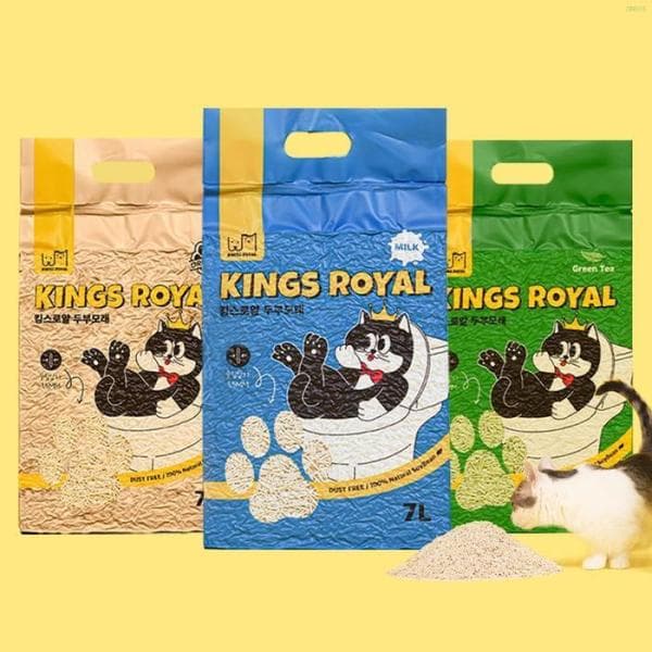 셀러허브샵 킹스로열 고양이 두부 모래 7L x 6개 무향 - 최저가 70,760원