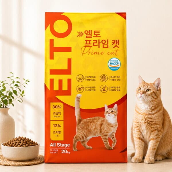 롯데아이몰 지니얼펫 엘토 프라임캣 고양이사료 20kg - 최저가 39,600원