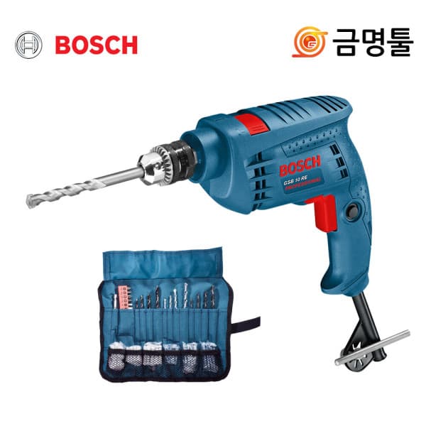 금명툴 보쉬 GSB10RE 진동드릴 500W 100pcs악세사리