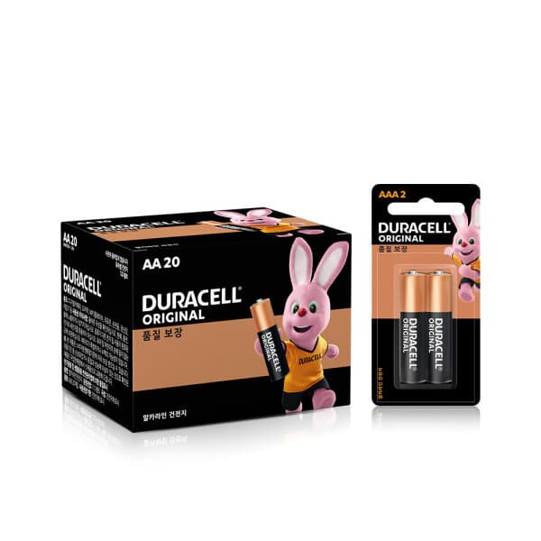 듀라셀스타배송 듀라셀 알카라인 건전지 AA 20입 AAA 2입 - 최저가 14,900원