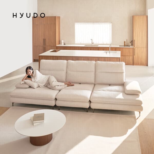 Hyudo_휴도 휴도 여유의 동백 3220 4인 스윙 패브릭 소파 - 최저가 569,000원