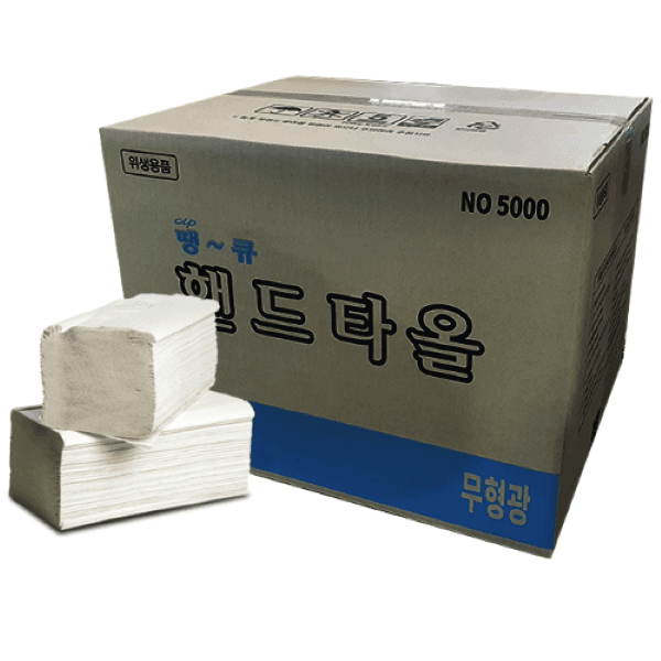 땡큐페이퍼 땡큐무형광 핸드타올 5000매