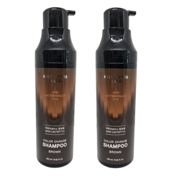 리치팸인터 꾸띄르헤어샴푸 시즌4 새치 염색 샴푸 190ml 갈색 2개