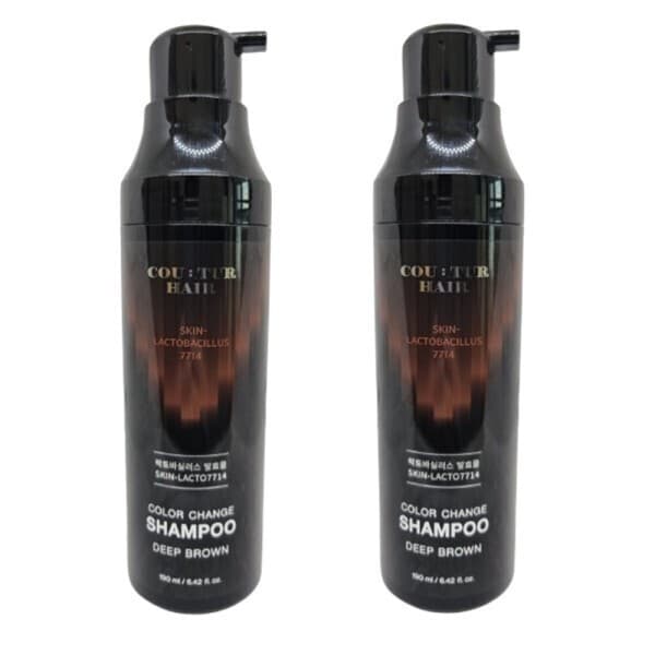 리치팸인터 꾸띄르헤어샴푸 시즌4 새치 염색 샤푸 190ml 진갈색 2개