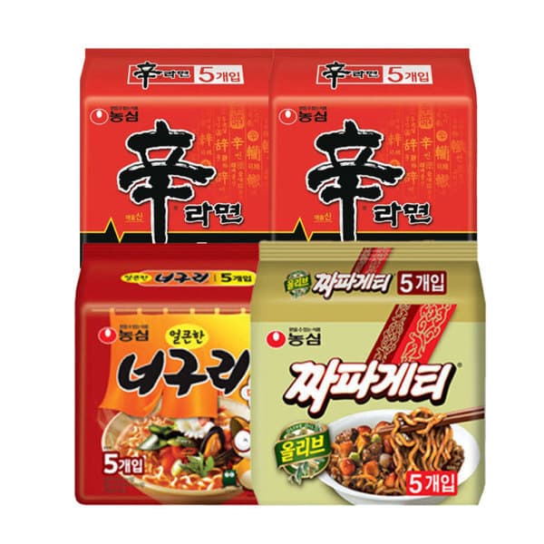 농심-스타배송 신라면 10입 + 너구리 5입 + 짜파게티 5입 (총 20봉)