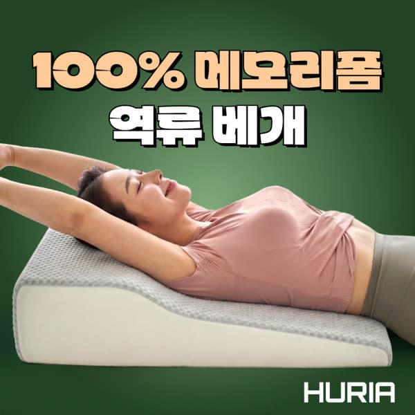 The휴블리스 휴리아 역류 식도염 베개 100% 메모리폼 위편한 역류방지 쿠션 - 최저가 69,990원
